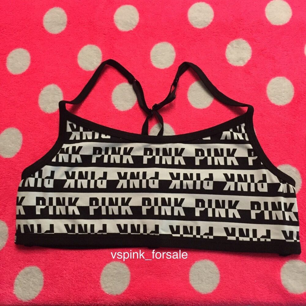 VS PINK L Cage Back Bralette New